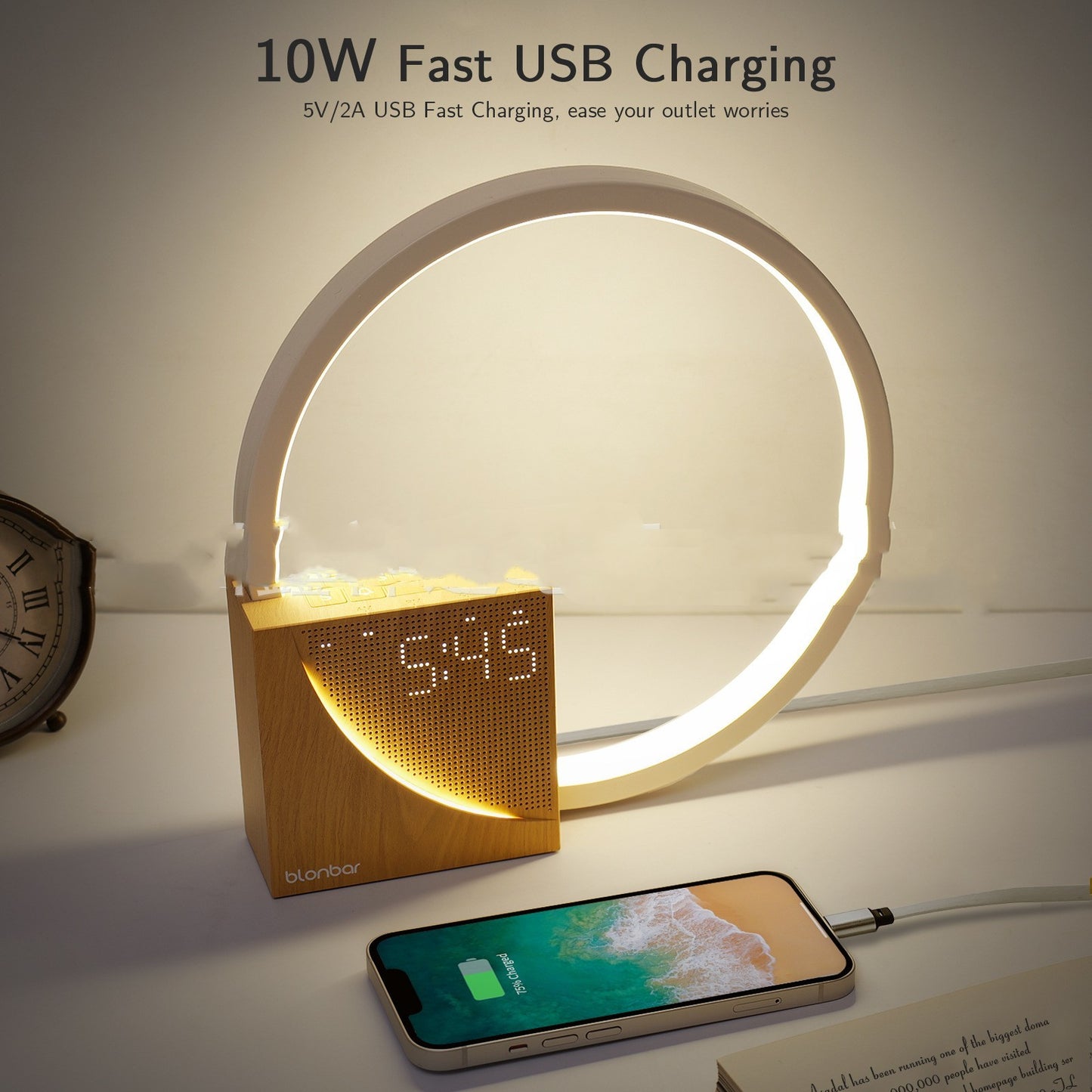 Bedside Lamp Touch | Table Lamp With Sounds | Alarm Clock | Home Decor Lamp