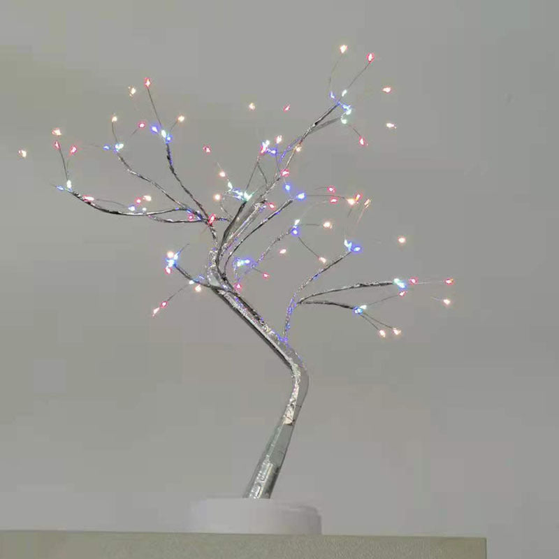 LED Tree Table Lamp, New Colored Light, Starry Sky LED, Copper Wire, Rice Tree Lamp