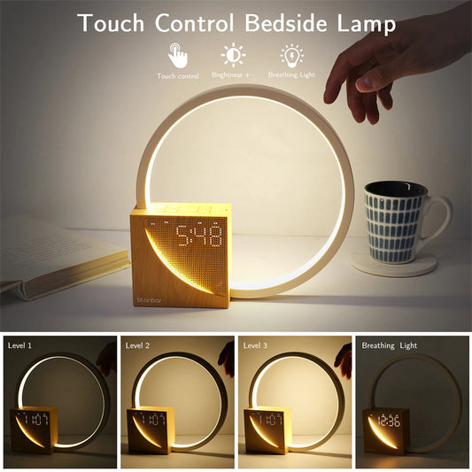 Bedside Lamp Touch | Table Lamp With Sounds | Alarm Clock | Home Decor Lamp