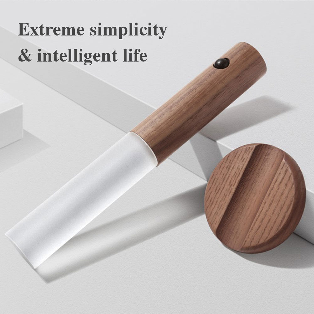 Auto LED USB Magnetic Wood Wireless Night Corridors Porch Lights PIR Motion Sensor Wall Light Cabinet Lamp